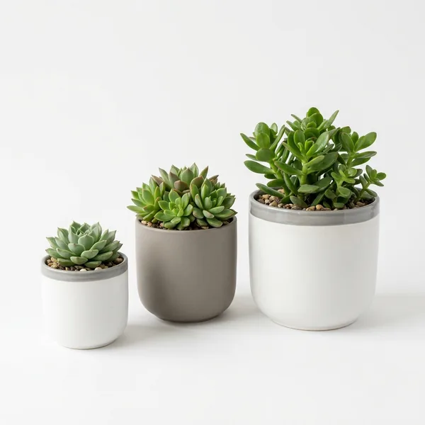 Main product photo: Ceramic Plant Pot Set for home organizers and home decor from Sesoris