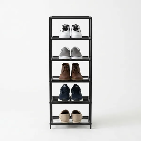 Main product photo: Minimalist 5-Tier Shoe Rack for home organizers and home decor from Sesoris
