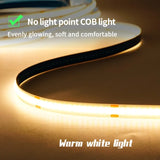 LED COB Light Strip with Touch Dimmer – Flexible USB-Powered 5V Tape for DIY Indoor Lighting, TV Backlight, Mirror, and Wall Decor