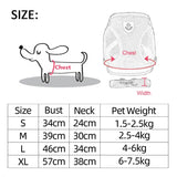 Adjustable Pet Harness Vest with Leash – Breathable Mesh Collar for Walking Small and Medium Pets, Ideal for Cats and Puppies