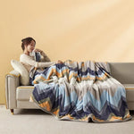 Extra Soft Flannel Blanket – Thickened and Cozy Nap Blanket, Perfect for Air-Conditioned Rooms