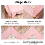 Bed Sheet Fasteners – Adjustable Elastic Straps and Clips for Securing Mattress Covers and Organizing Bed Sheets at Home