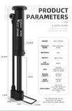 Manual Bicycle Pump – 80 PSI MTB Floor Pump with Schrader Valve for Tires, Balloons, and Cycling Accessories