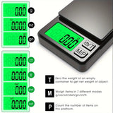 Precision Pocket Scale – Digital Mini Scale with Backlit LCD for Measuring Grams, Ounces, and Grains, Ideal for Jewelry, Food, and Travel