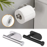 No-Drill Toilet Paper Holder – Stainless Steel Self-Adhesive Wall-Mounted Tissue and Towel Roll Dispenser for Bathroom and Kitchen