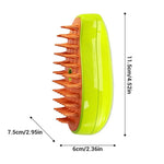 3-in-1 Electric Pet Grooming Steam Brush – Shedding, Massage, and Sprayer Tool for Cats and Dogs