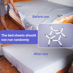 Bed Sheet Fasteners – Adjustable Elastic Straps and Clips for Securing Mattress Covers and Organizing Bed Sheets at Home