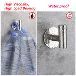 Adhesive Stainless Steel Wall Hooks – Multipurpose Towel, Coat, Key, and Pants Hangers for Bathroom and Kitchen Storage