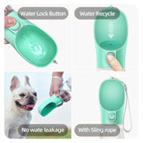 Portable Dog Water Bottle – Leakproof Outdoor Drinking Bowl for Small and Large Dogs, Cats, and Breeds like Chihuahuas and French Bulldogs