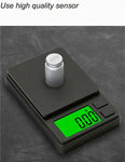 Precision Pocket Scale – Digital Mini Scale with Backlit LCD for Measuring Grams, Ounces, and Grains, Ideal for Jewelry, Food, and Travel