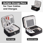 Waterproof Cable Storage Bag – Portable Digital Organizer for USB Cables, Chargers, and Plugs, Perfect for Travel