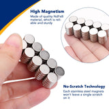 Super Strong Neodymium Disc Magnets – Powerful Rare Earth Magnets for Fridge, DIY Projects, Crafts, Scientific Experiments, and Office Use