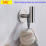 Adhesive Stainless Steel Wall Hooks – Multipurpose Towel, Coat, Key, and Pants Hangers for Bathroom and Kitchen Storage