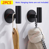 Adhesive Stainless Steel Wall Hooks – Multipurpose Towel, Coat, Key, and Pants Hangers for Bathroom and Kitchen Storage