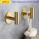 Adhesive Stainless Steel Wall Hooks – Multipurpose Towel, Coat, Key, and Pants Hangers for Bathroom and Kitchen Storage