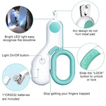 LED Light Pet Nail Clipper – Professional Cat and Dog Claw Trimmer with Safety Lock, Ideal Grooming Tool for Puppies, Kittens, and Small Animals